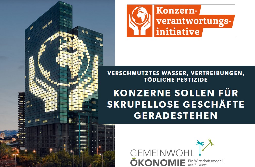 Konzernverantwortungsinitiative: GWÖ Schweiz als aktive Unterstützerin